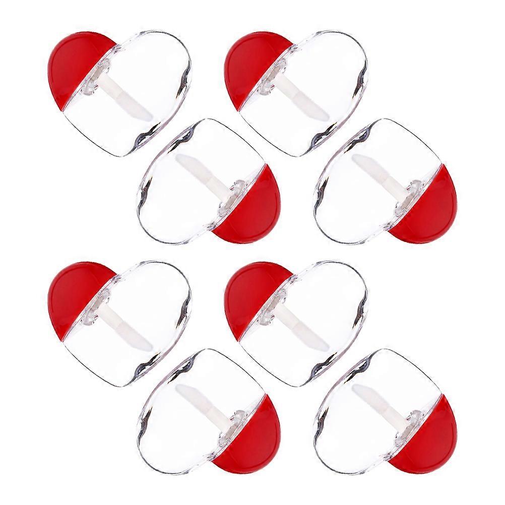 Lip Color Container Heart Shaped for Storage Use 25Sets Transparent