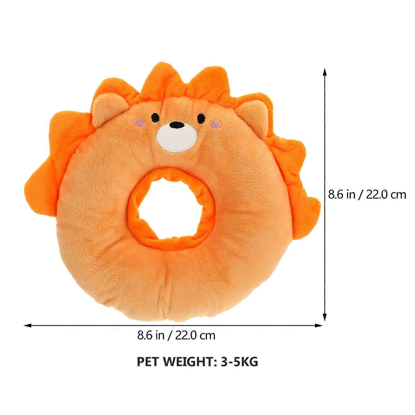 Recovery Collar Lion Shape Cat Wound Protection Orange After Surgery 1Pcs