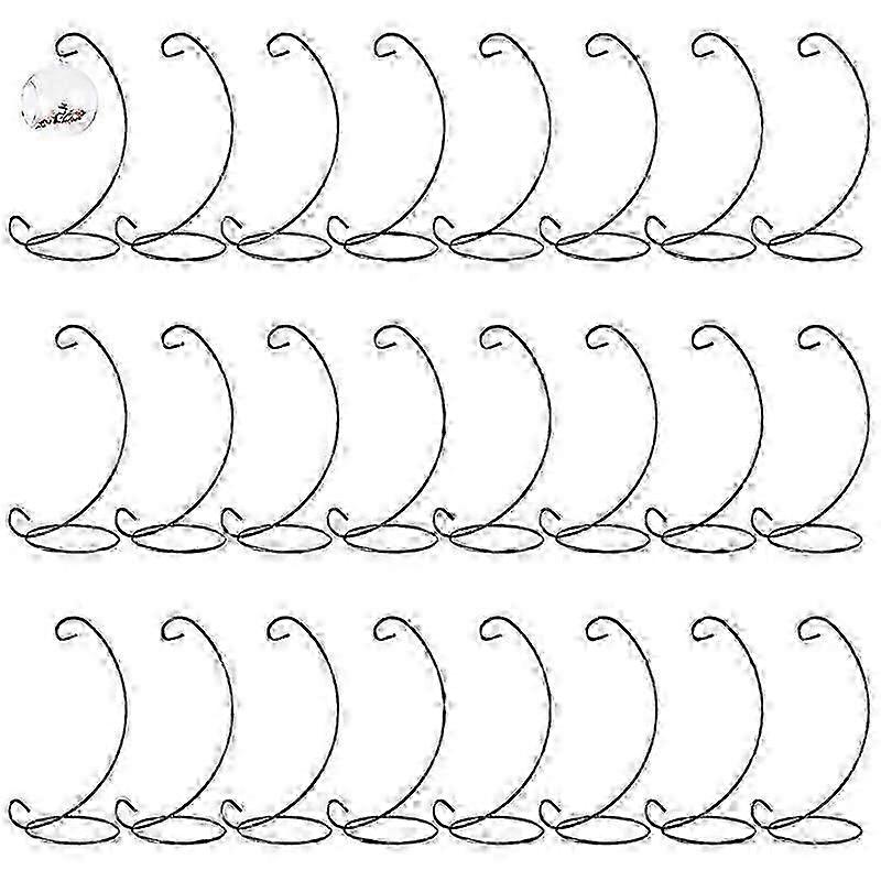 24Pcs 9In Ornament Display StandIron Hanging Stand Rack Holder Ornament Holder Hanger Hook for Home Wedding Table Decor