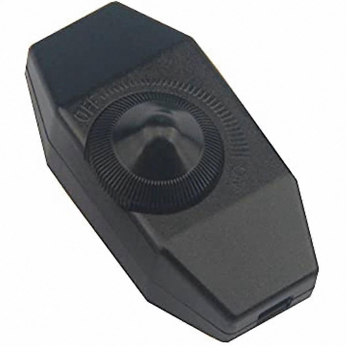 Black Knob Dimmer Switch for Lamps, 220-240V Inline Light Control for Home Lighting