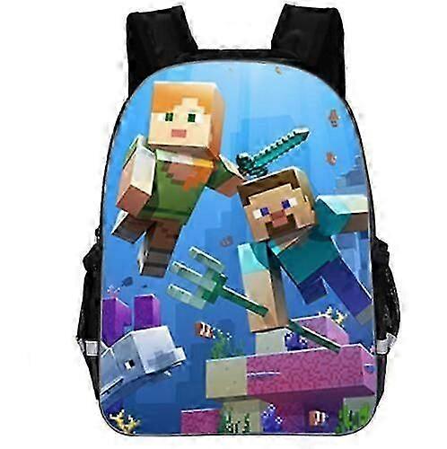 3PCs/Set my world Sac à dos d'école pour enfants Cartables pour enfants mon monde Jeu Conception d'impression 3D Adolescents Ensemble de cartables