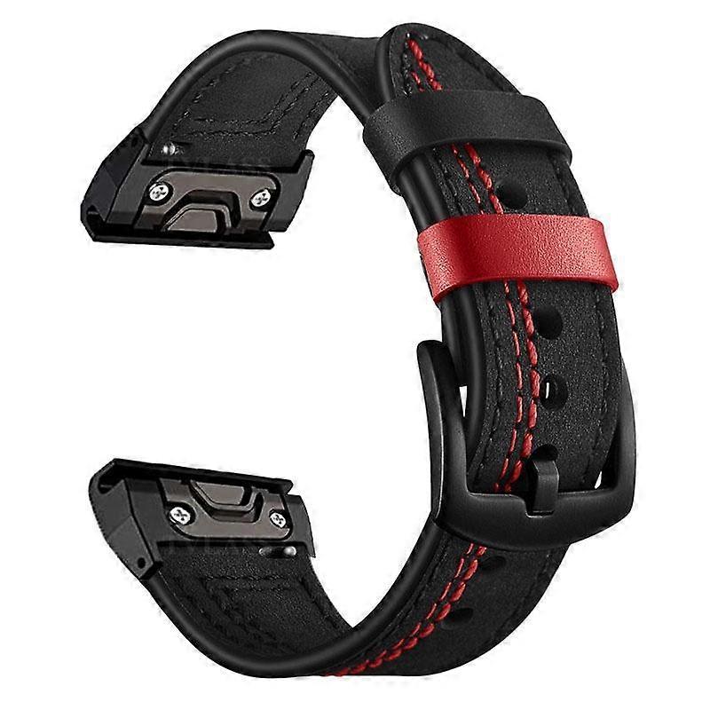 Seven-Line Leather Watch Band