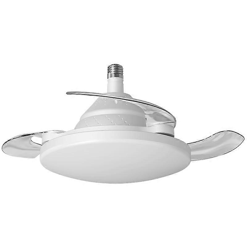 Ceiling Fan with Lights and Remote Flush Mount Invisible Blades LED Light Kit AC Powered For Bedroom Living Room