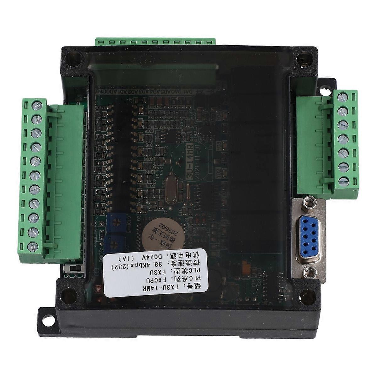 FX3U-14MR PLC BOARD FX3U-14MR+6AD+2DA+1RS485 (รุ่น TOP มีแบตเตอรี่ Backup)