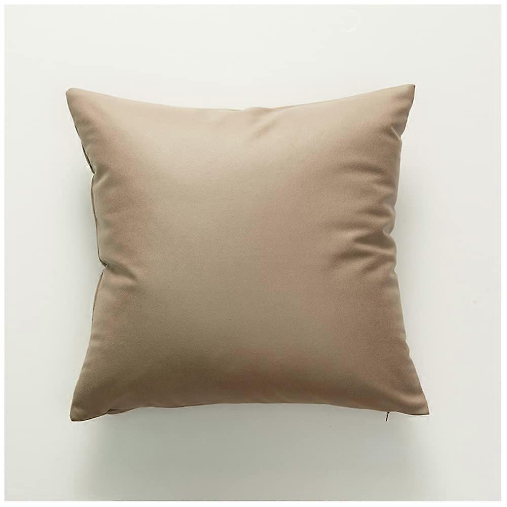 Solid Color Pillow Covers 18 x 18 Inch, 2 Pack, Soft And Comfortable Fabric, For Sofa Bedroom Car, Core Not Included