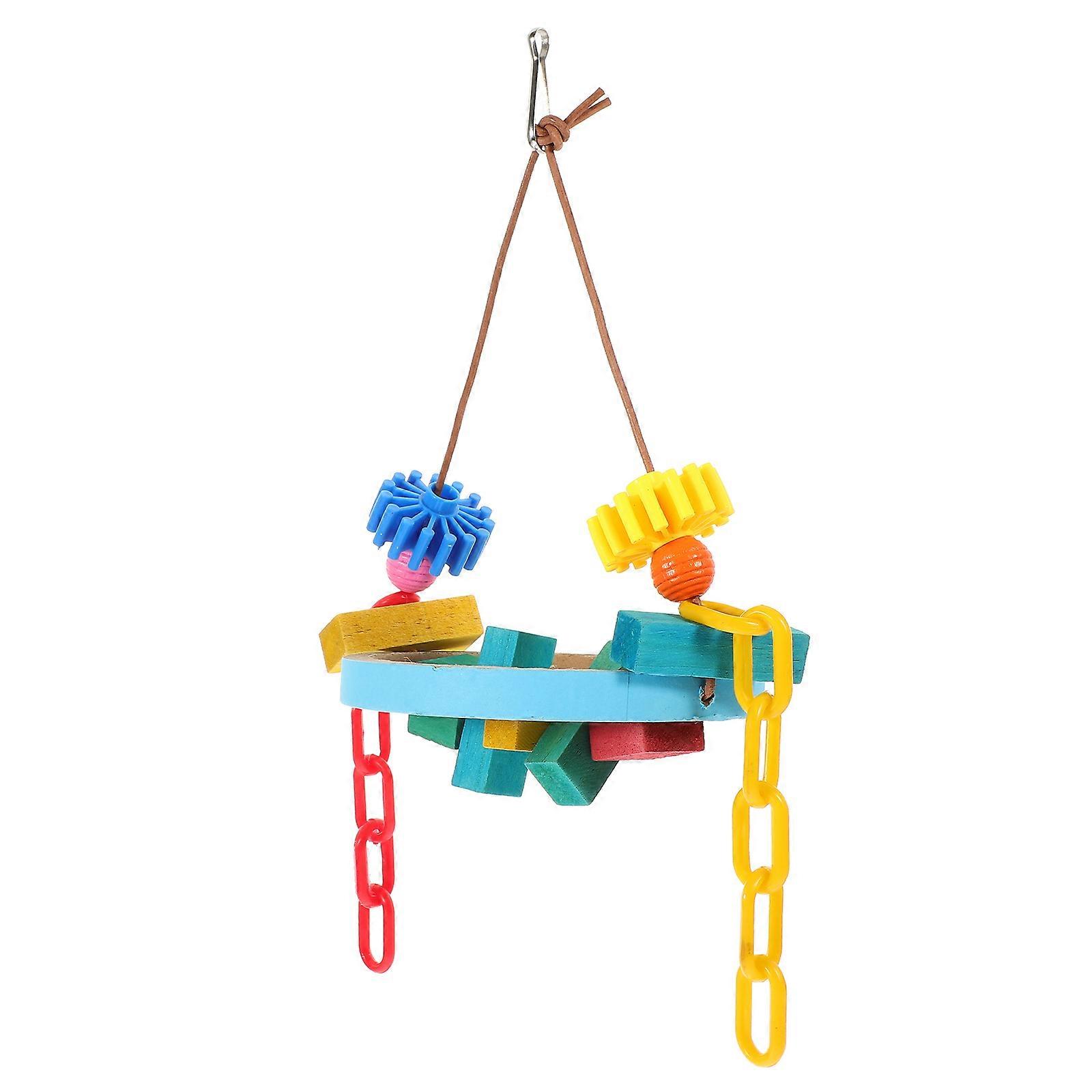 2Pcs Parrot Shredding Toy Assorted Color Designed For Small Birds Bird Cage Decoration Chewing Fun