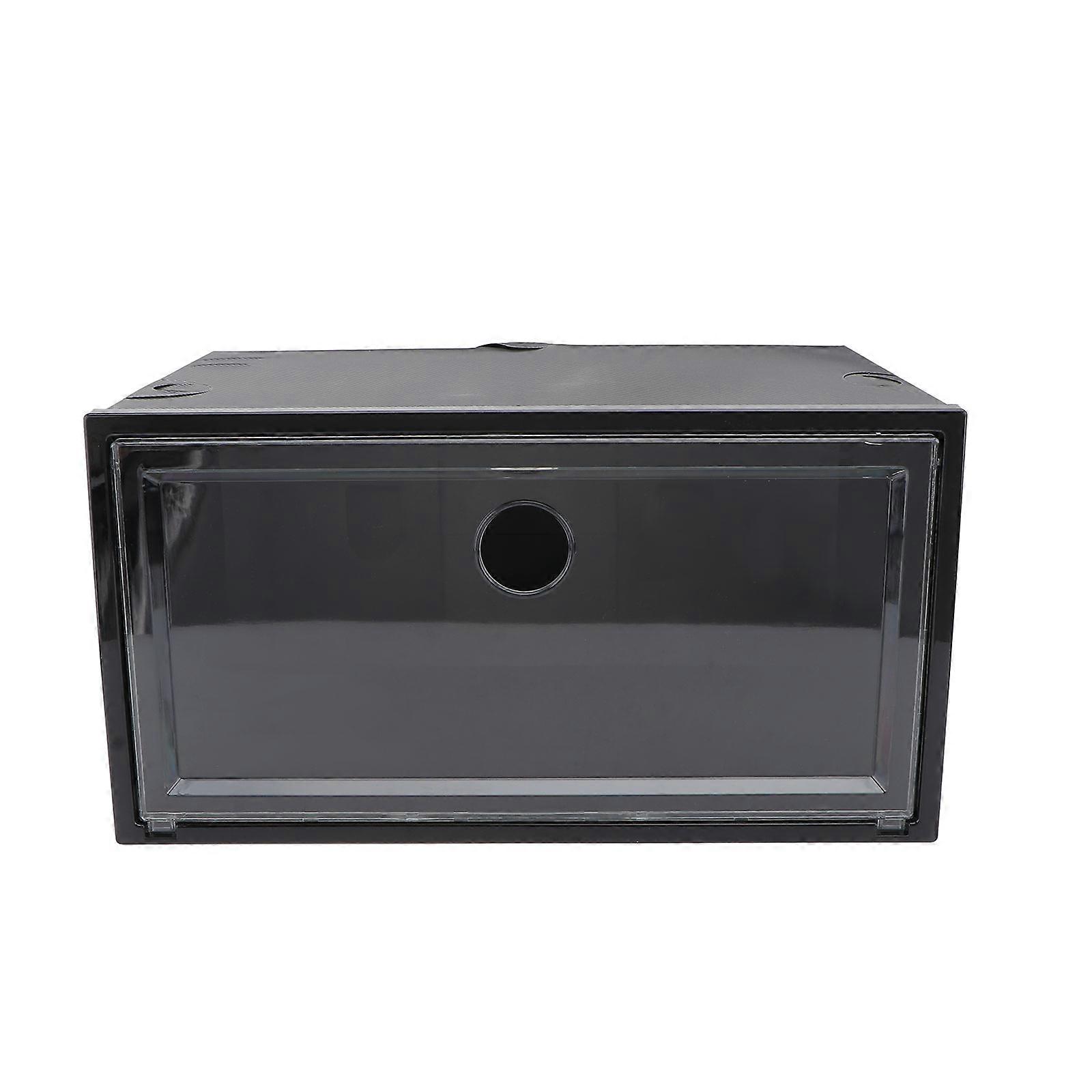Shoe Bins Plastic Shoes Case Simple Design For Adults 34X25X18CM Transparent Visual Window Dust-Proof 1Pc