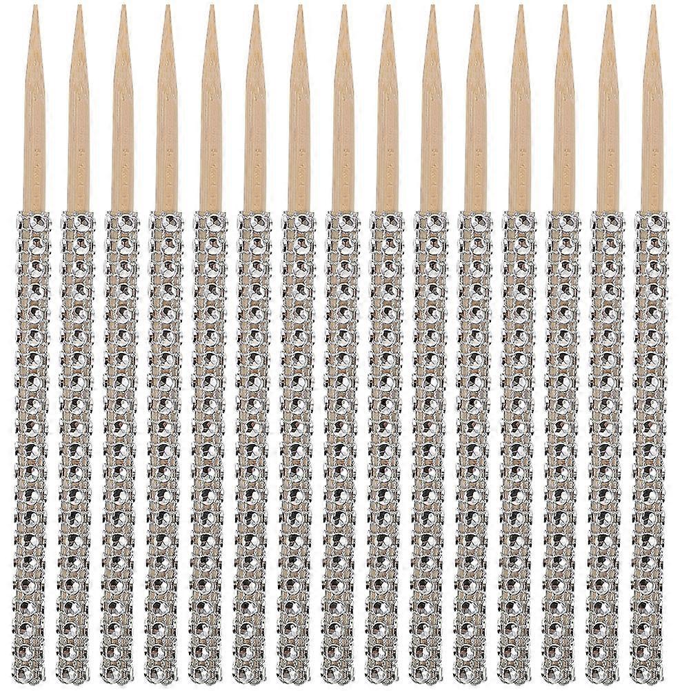 Multipurpose Decorative Apples Sticks 128 Pcs Cake Decorator Stick-Shaped Candy Making 15X1X1CM Simple Design