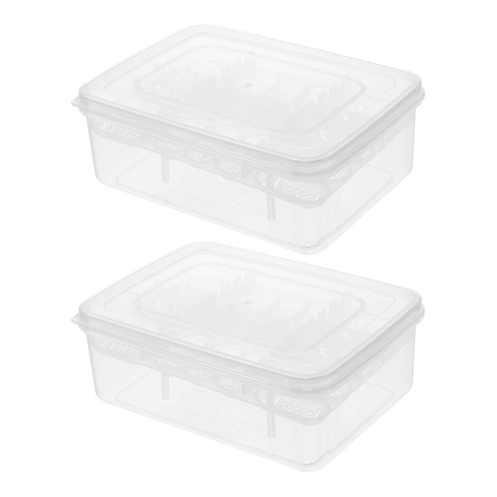 Reptile Egg Hatchery Box Incubation Tray for Storage 6Pcs Transparent