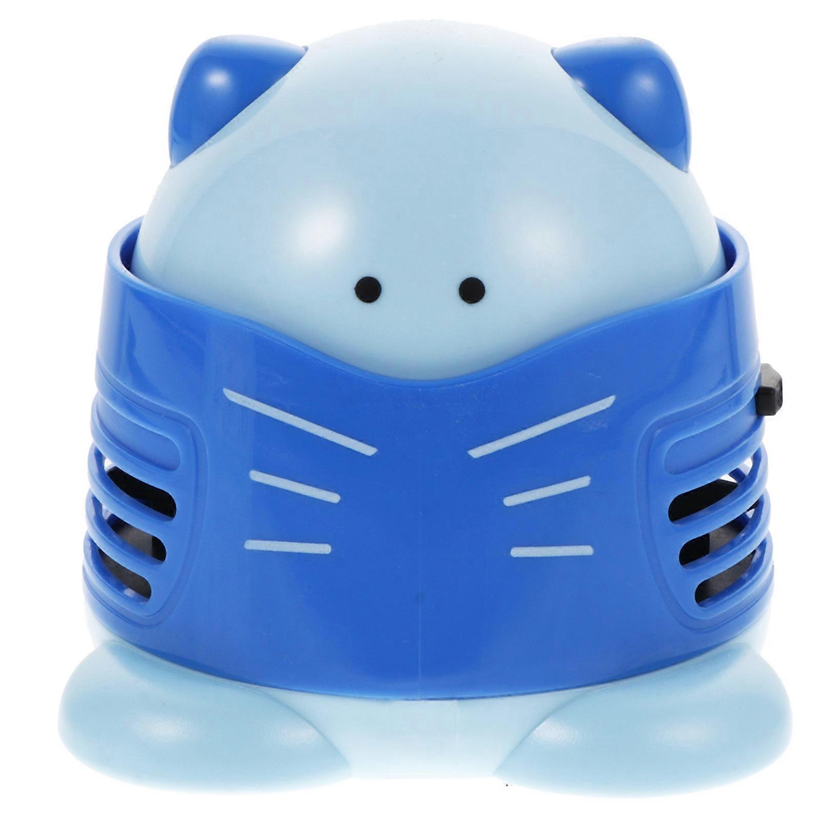 Desktop Cleaner Mini Vacuum Dust Collector for Home Use 2Pcs Blue