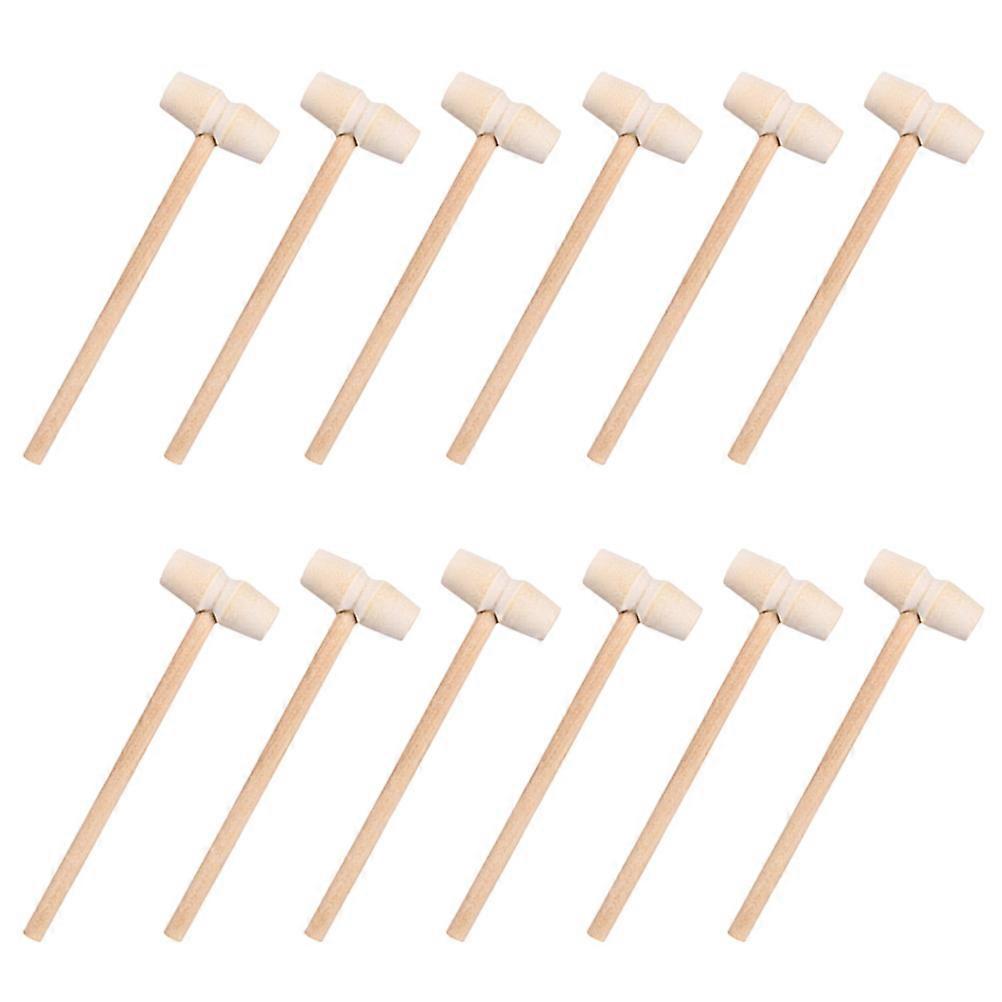Wooden Mini Hammers Mini Crab Mallets for Use 80Pcs Creative Design