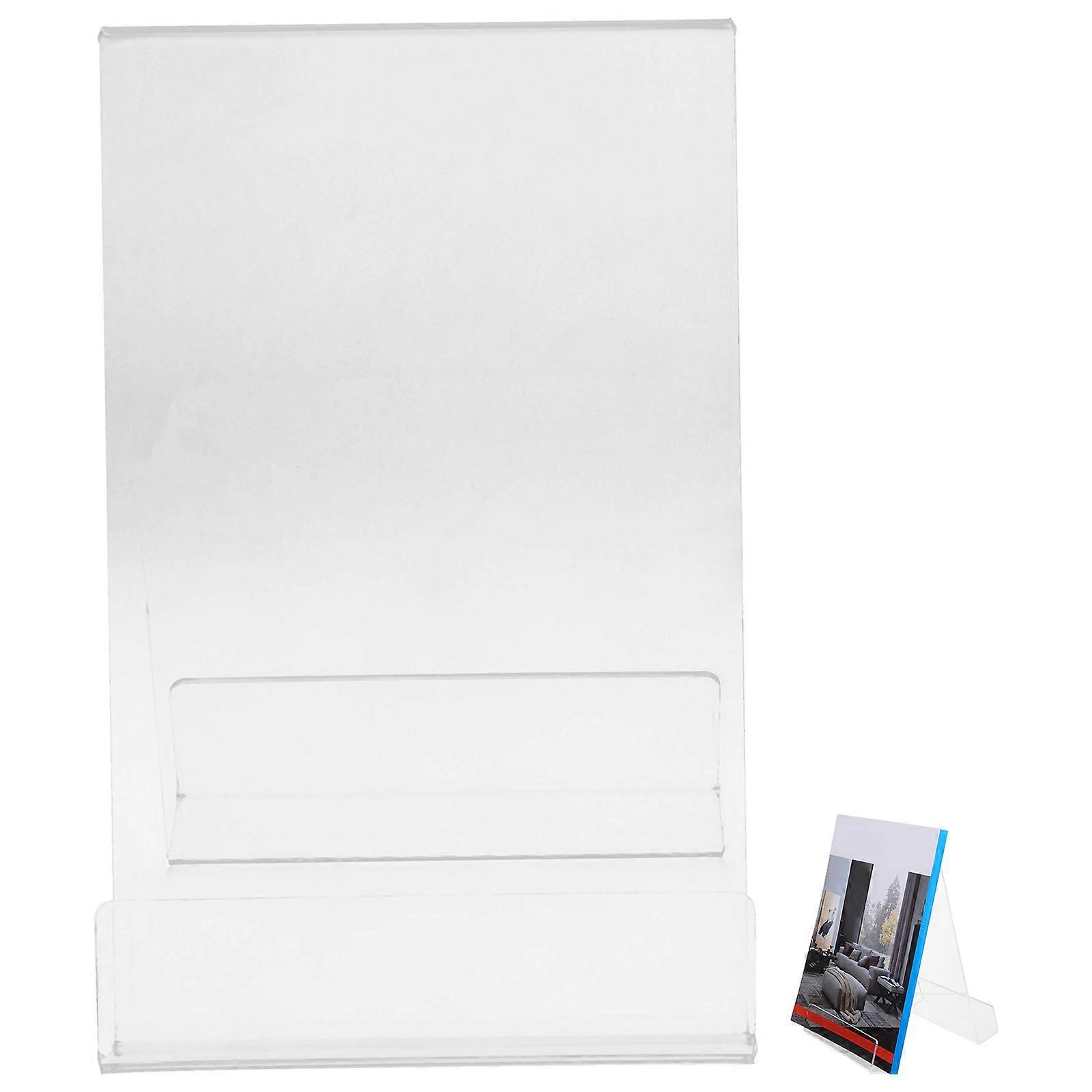Desktop Acrylic Phone Rack for Displaying 2Pcs Clear Book Holders