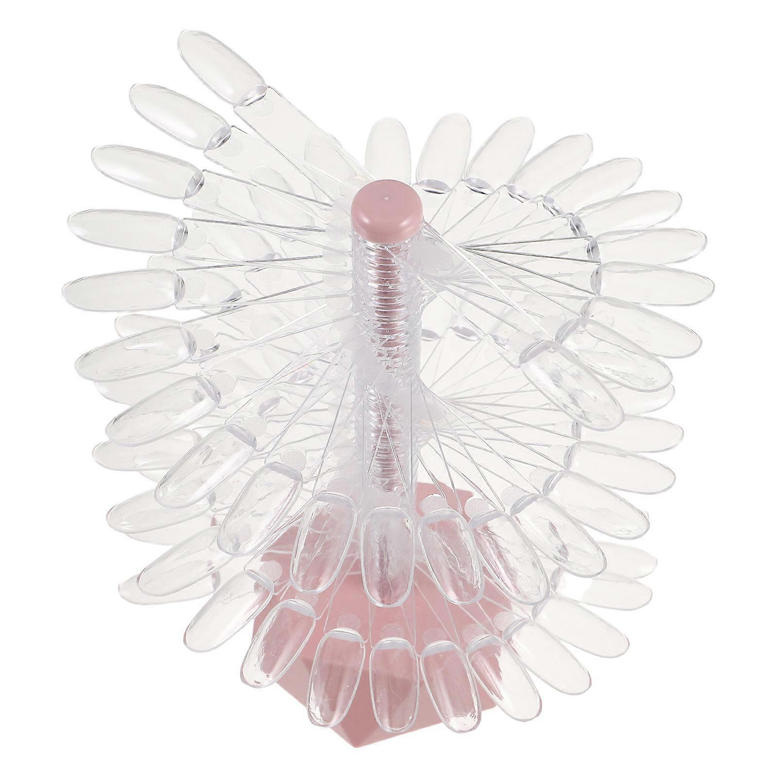 Spiral Nail Color Chart Display Stand for Nail Art Practice 60 Colors