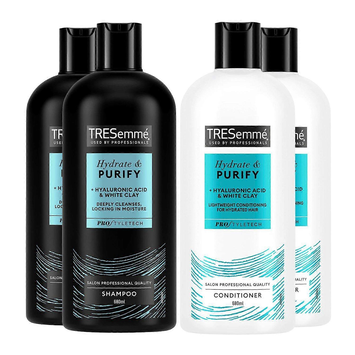 Tresemme 2x Shampoo & 2x Conditioner Bundle 680ml Each - Hydrate & Purify