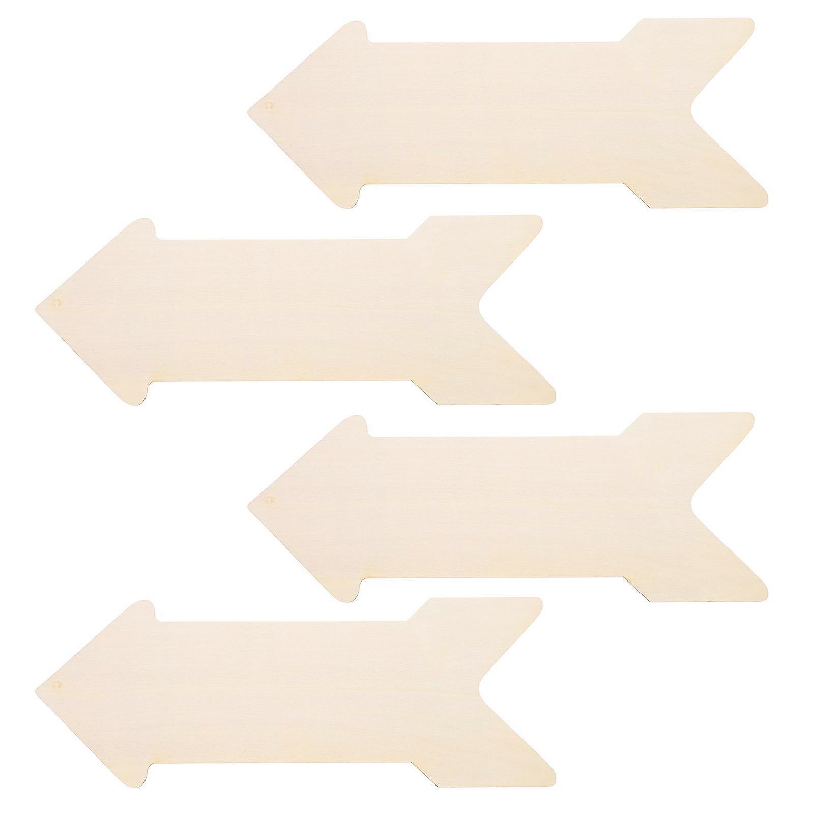 DIY Arrow Shape Wood Slices for Crafting Use with 16Pcs Unfinished Pieces