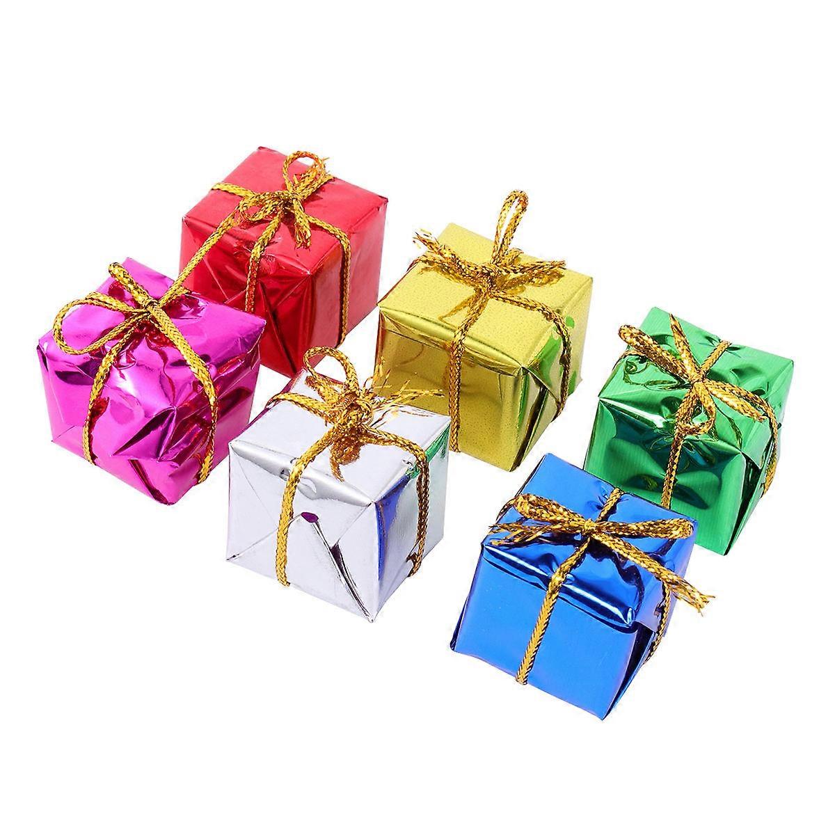 Delicate Christmas Tree Ornaments Small Gift Box for Party Use 240Pcs