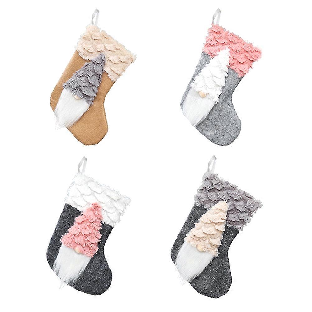 Dwarf Decor Xmas Doll Stocking Decor for Home 24Pcs