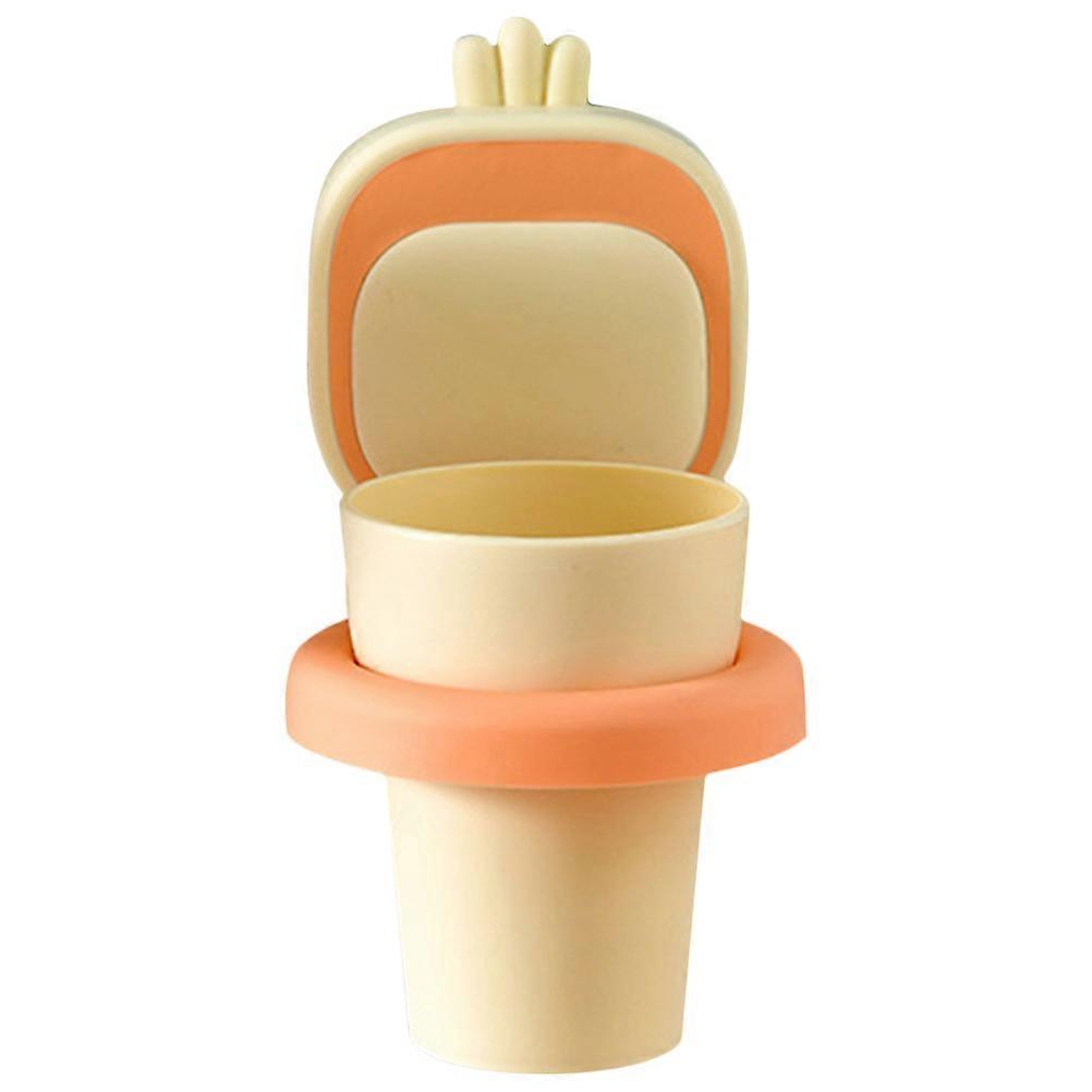 Plastic Bathroom Toothbrush Holder Tooth Brushing Cup for 4Sets