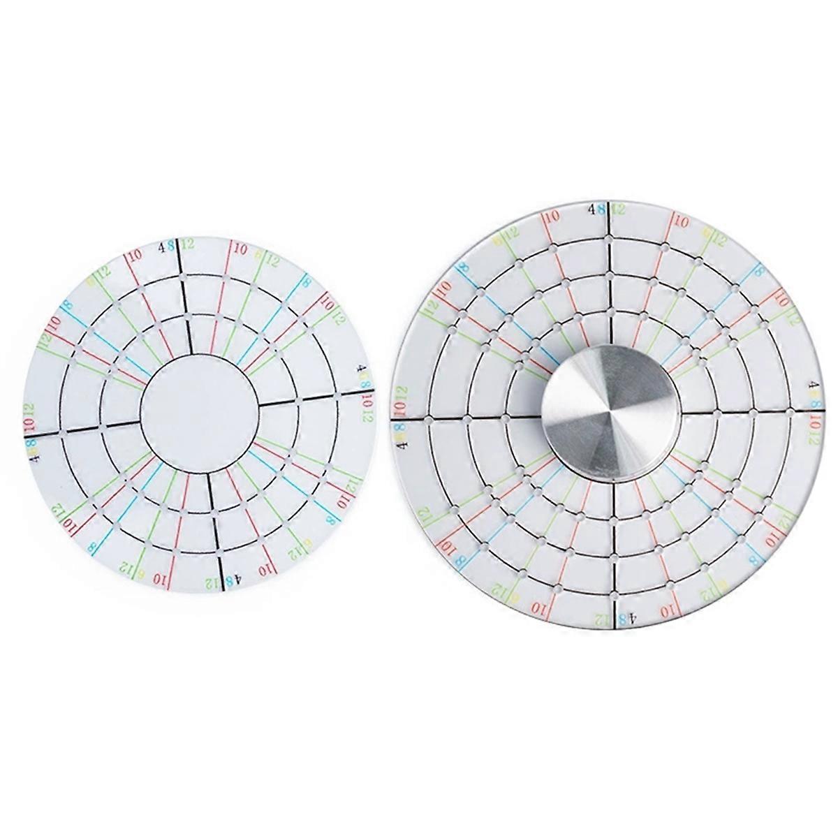 2Pcs Circular Divider Ceramics Modeling Pottery Trimming Shaping Tool for Clay Ceramic Sculpture(12cm+9cm)