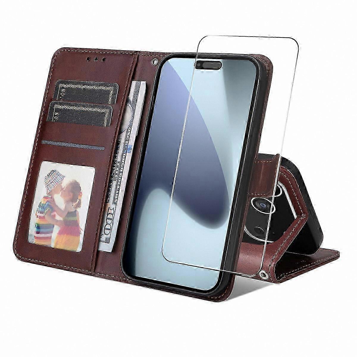 Protective Leather Cover with Screen Protector Film