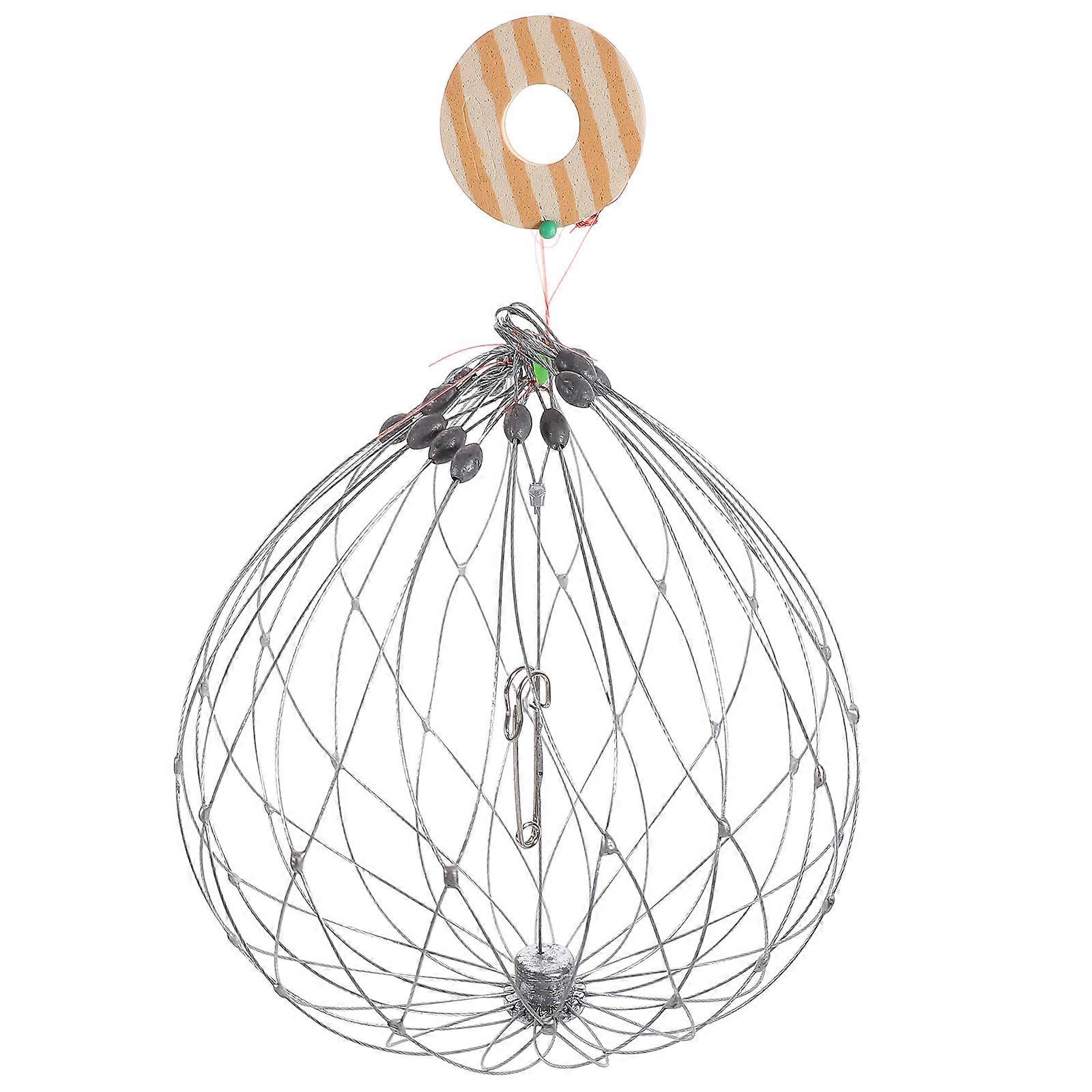 Crab Cage Trap Weight Designed for Crab Catching 4Pcs Silver