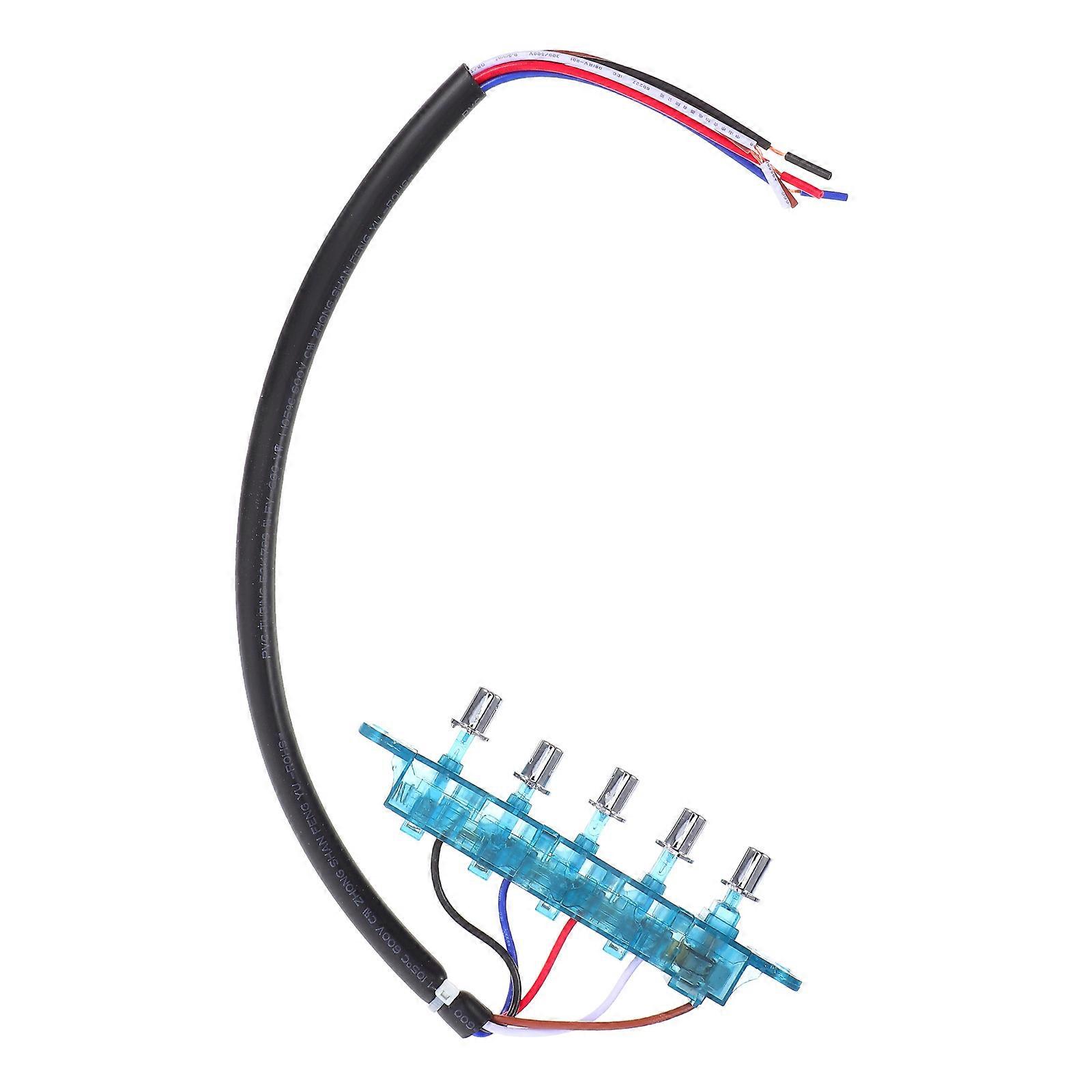 Range Hood Switch Control Panel for 3Pcs Five Button Replacement Part