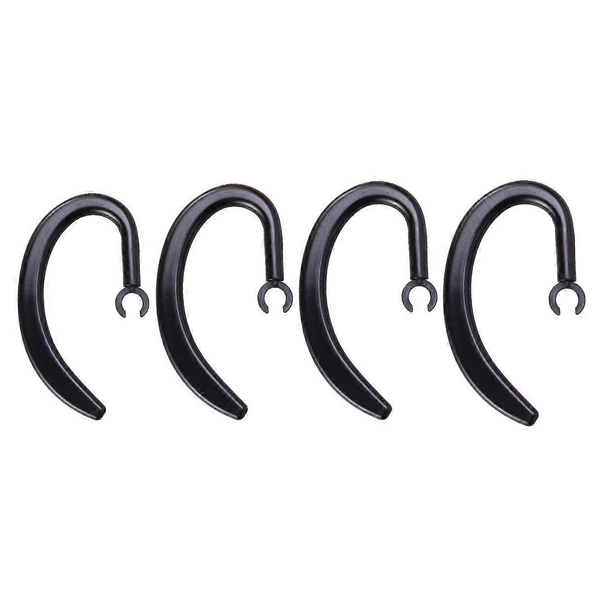 Ear Hooks for Headset Use with 36Pcs Set Adjustable Rotating Hooks Black