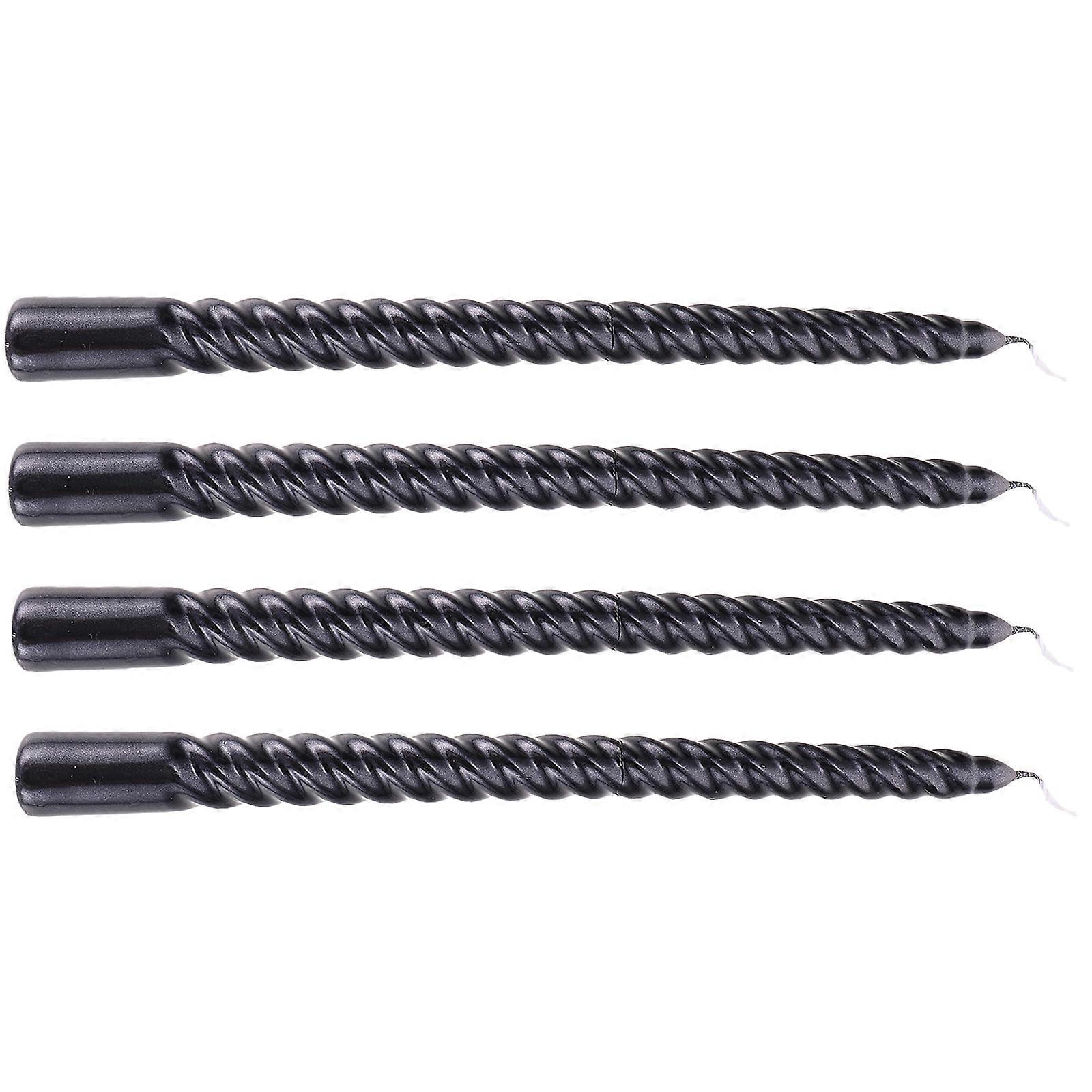 Dekorative stearinlys Duftlys til fest 8 stk. sorte