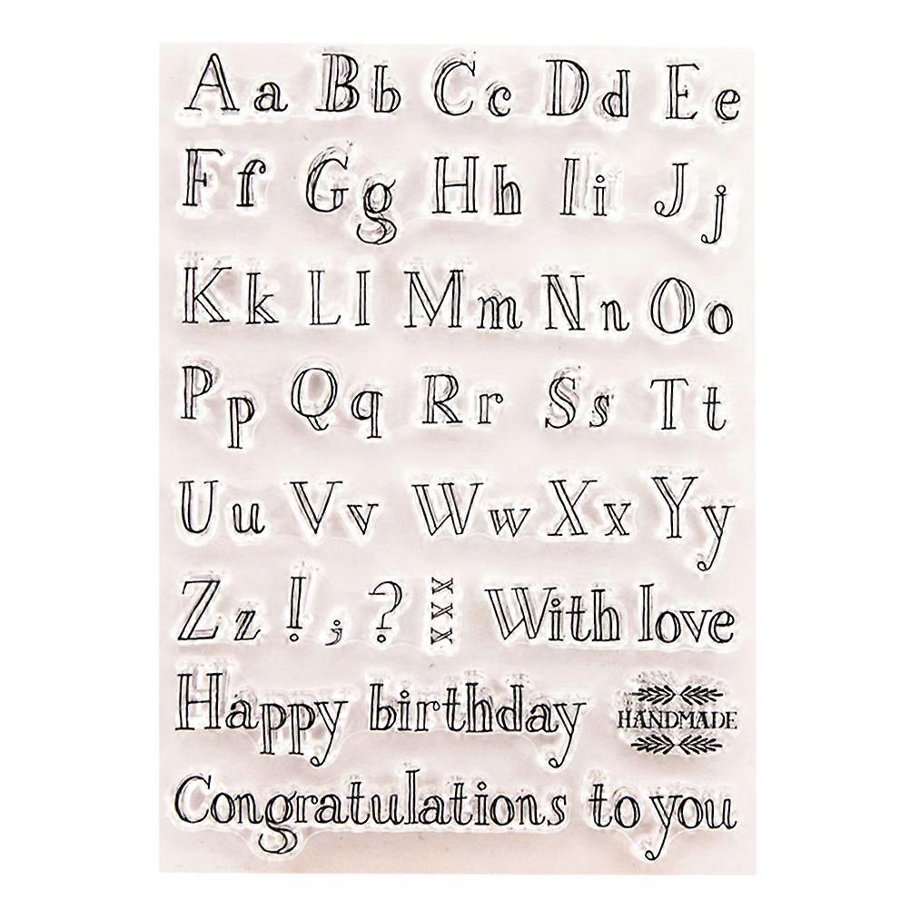 Scrapbooking Stamps Clear Silicone Stamp for DIY Use 2Pcs Set