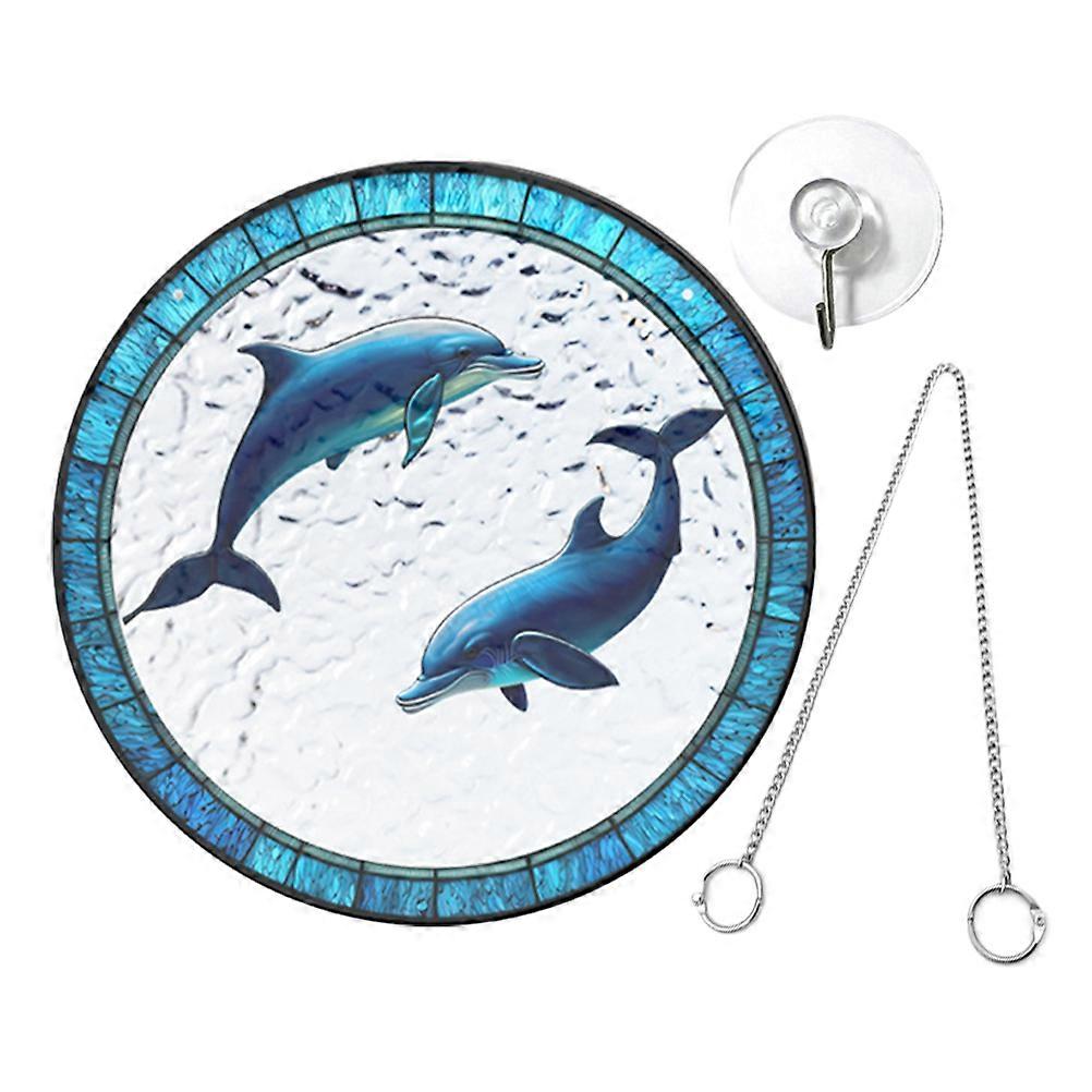 Stained Acrylic Pendant Hanging for Garden Decor 2Sets