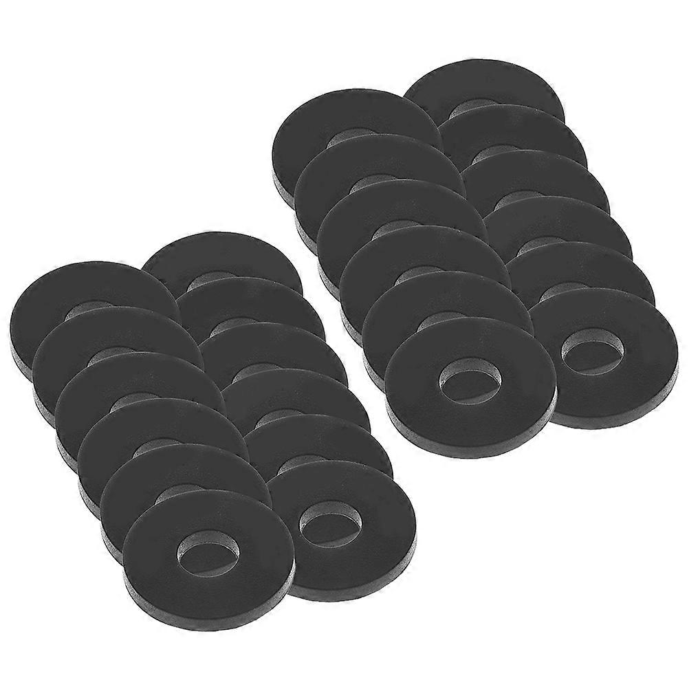 Silicone Guitar Strap Blocks for Secure Strap Safety Pads 48Pcs Black Set