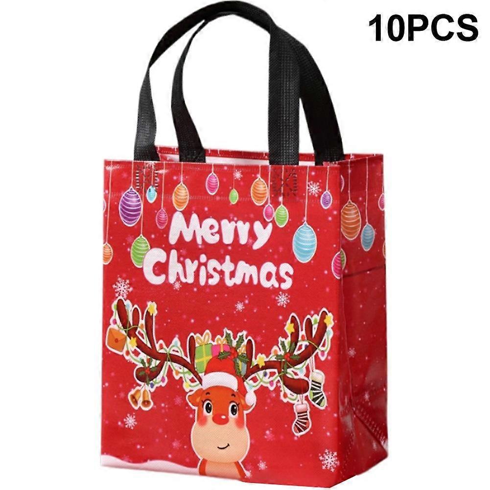 Christmas Paper Gift Bags Twisted Handle Party Carrier Recyclable Xmas Tree