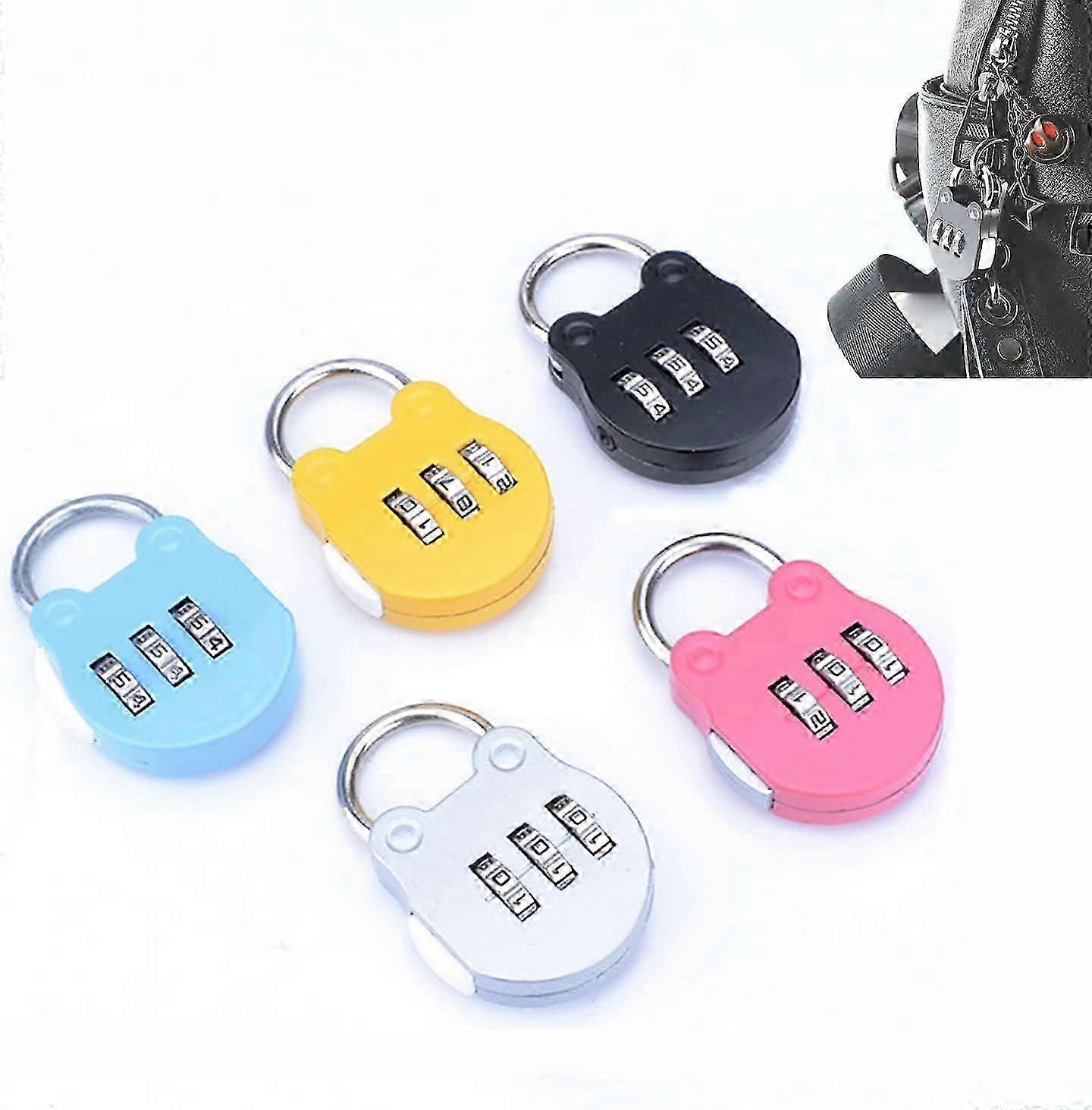 2025 Latest Model  5 PCS 3 Digit Combination Padlock, SL.GT,Combination Lock,Mini Combination