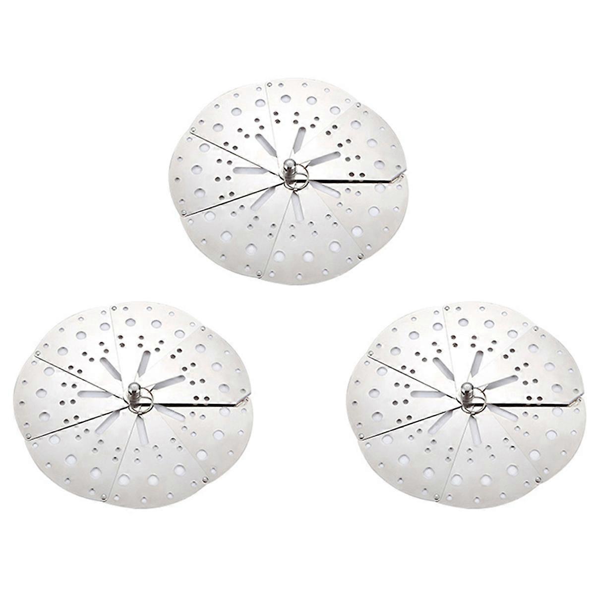 Stainless Adjustable Drop Lid Anti-Overflow Prevention Steaming Rack