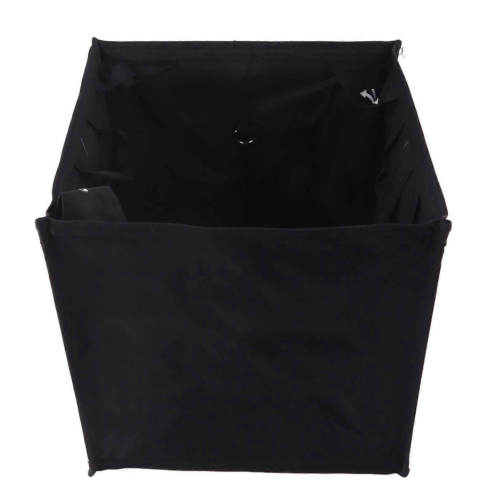 Nylon Black Portable Folding Rock Tree Climbing Rope Basket Throwing Cord Storage Frame Bag