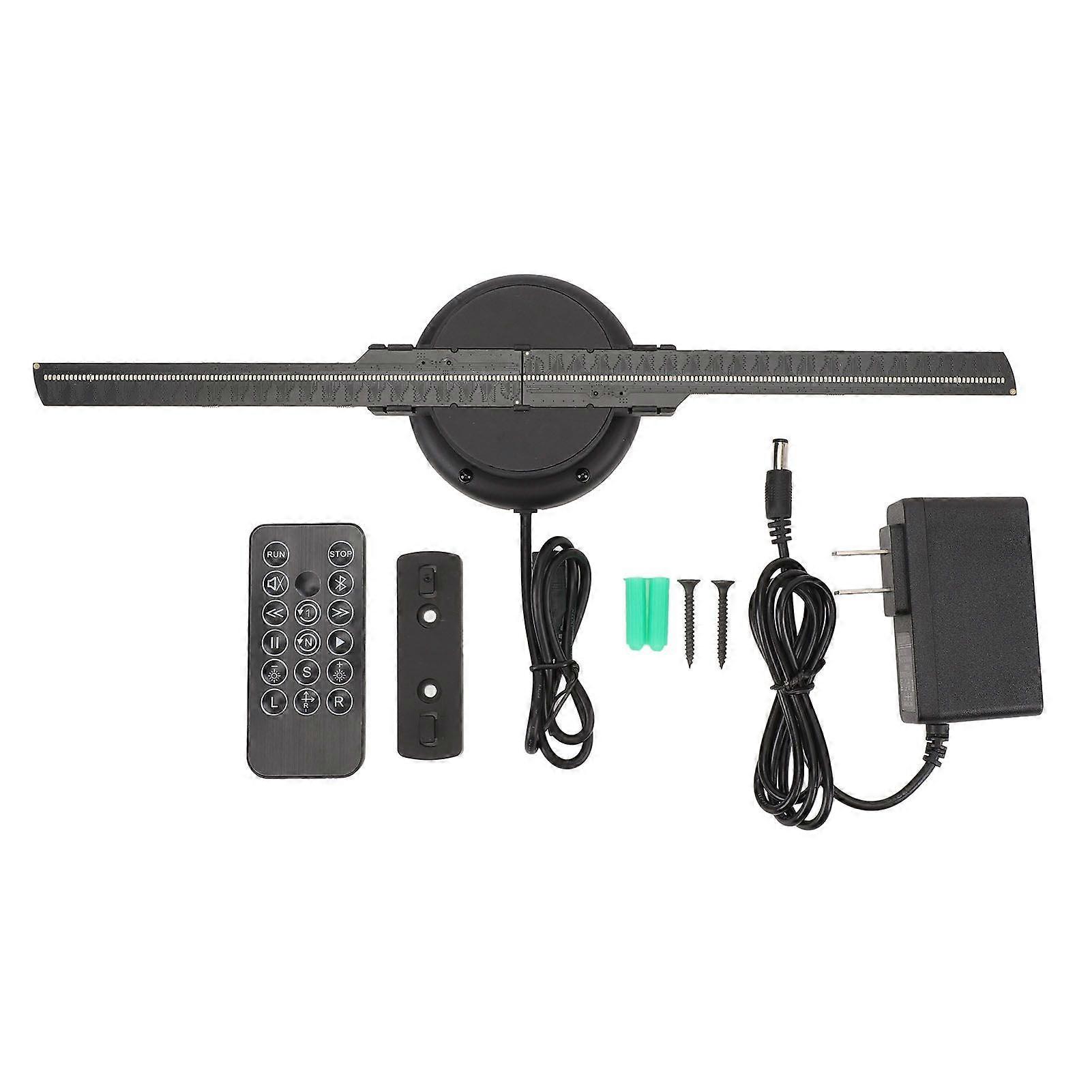 3D Hologram Fan 3D Holographic Projector Advertising Display Fan with 224LED Beads Remote Control for Shop Party Bar US Plug 100 to 240V