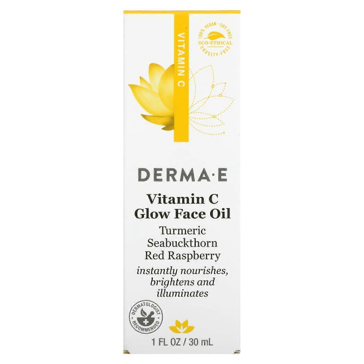 DERMA E, Vitamin C Glow Face Oil, 1 fl oz (30 ml)
