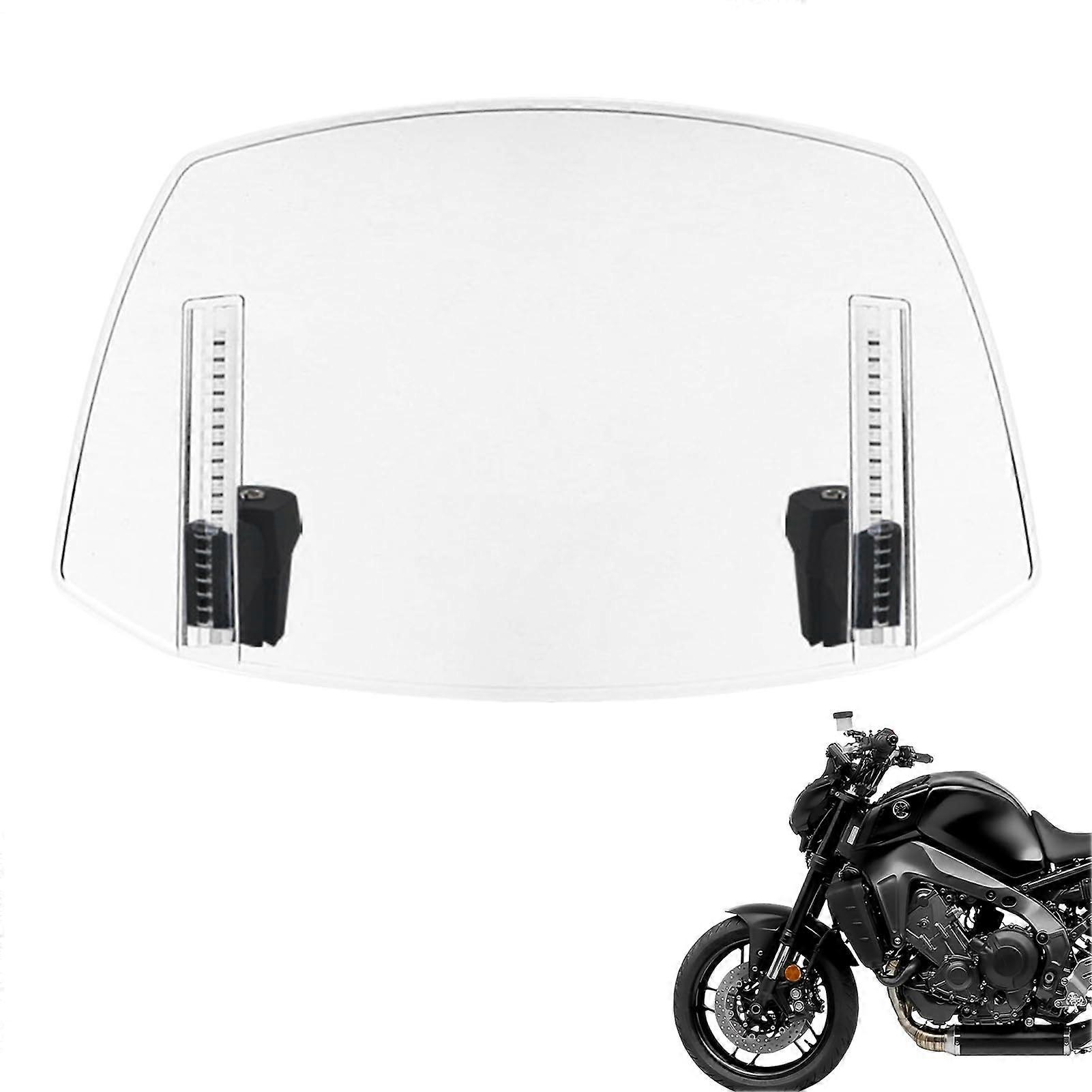 Motorcycle Windshield | Windscreen For Motorbikes | Adjustable ABS Deflector, Wind Protection, Screen Extension, Touring