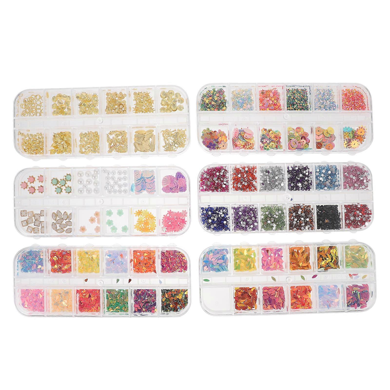 Manicure DIY Decor Nail Studs for 3D Nail Art with 30 Boxes Collection