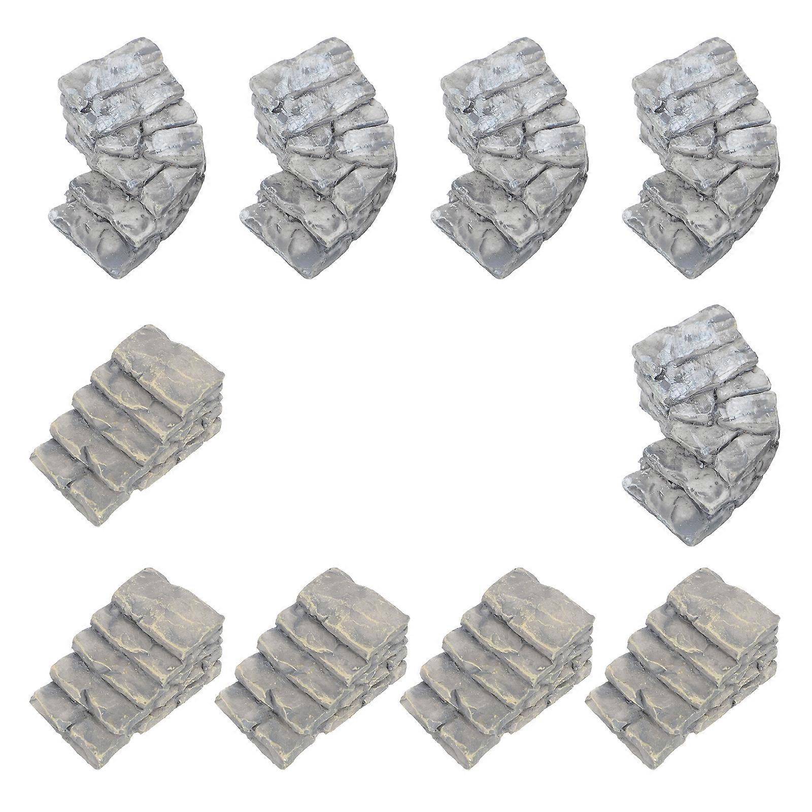 Micro Landscape Decor Miniature Resin Steps for Display 20Pcs