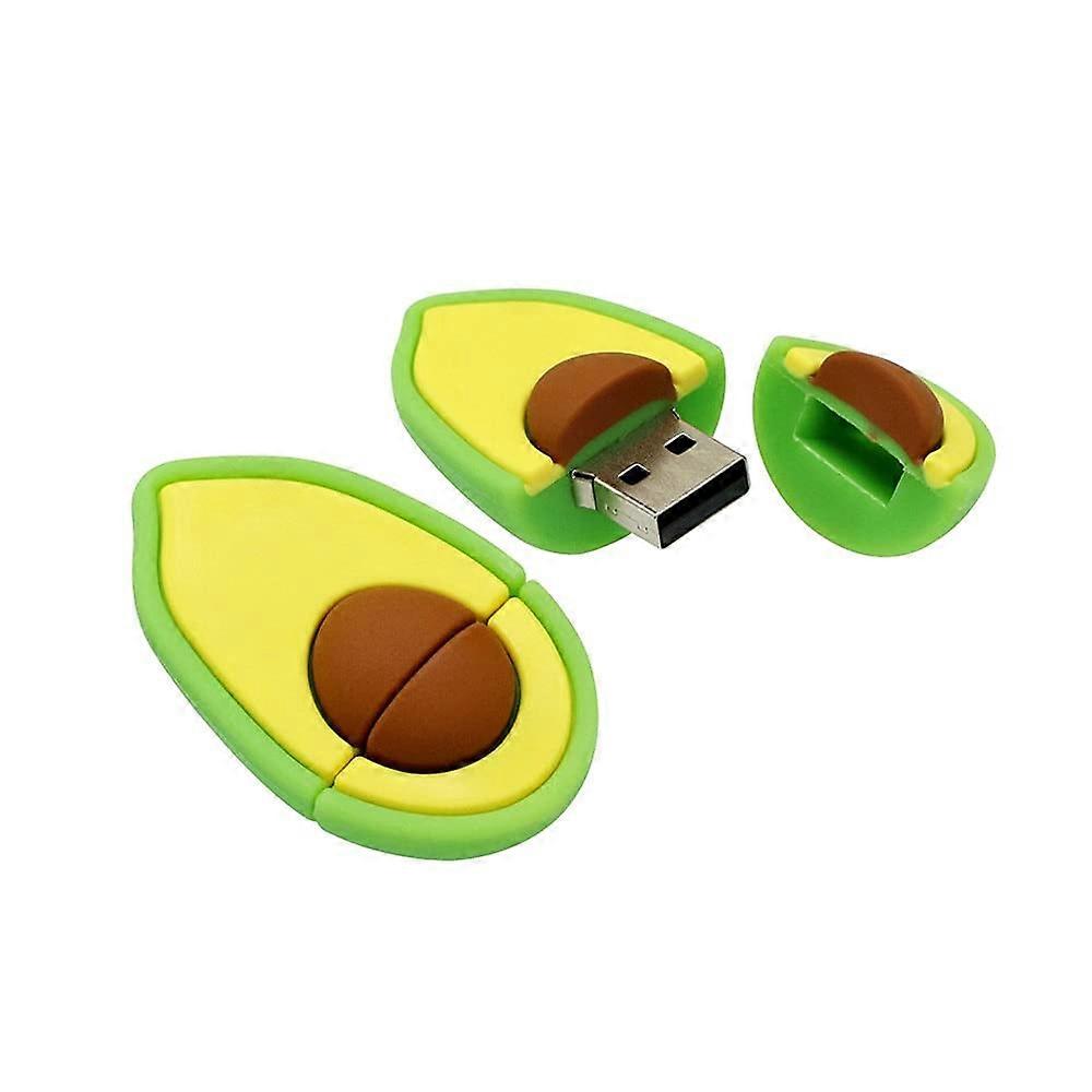 ZENGO 8GB Avocado Shape USB Flash Drive Memory Stick U Disk Thumb Drive USB Flash Disk USB Drive USB Stick (Green)