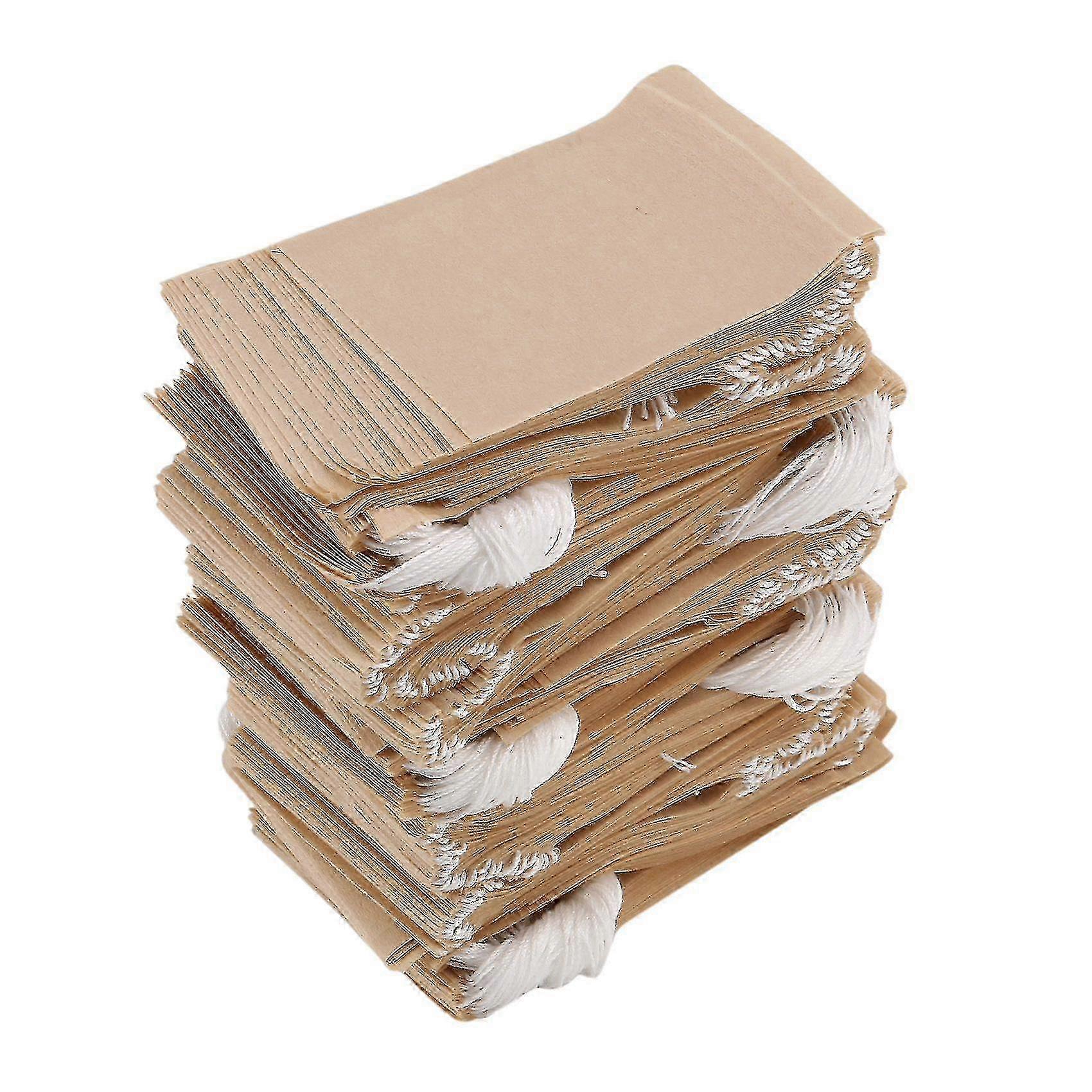 Disposable Tea Filter Bags with Drawstring for Loose Leaf Tea & Coffee - 500 Pack