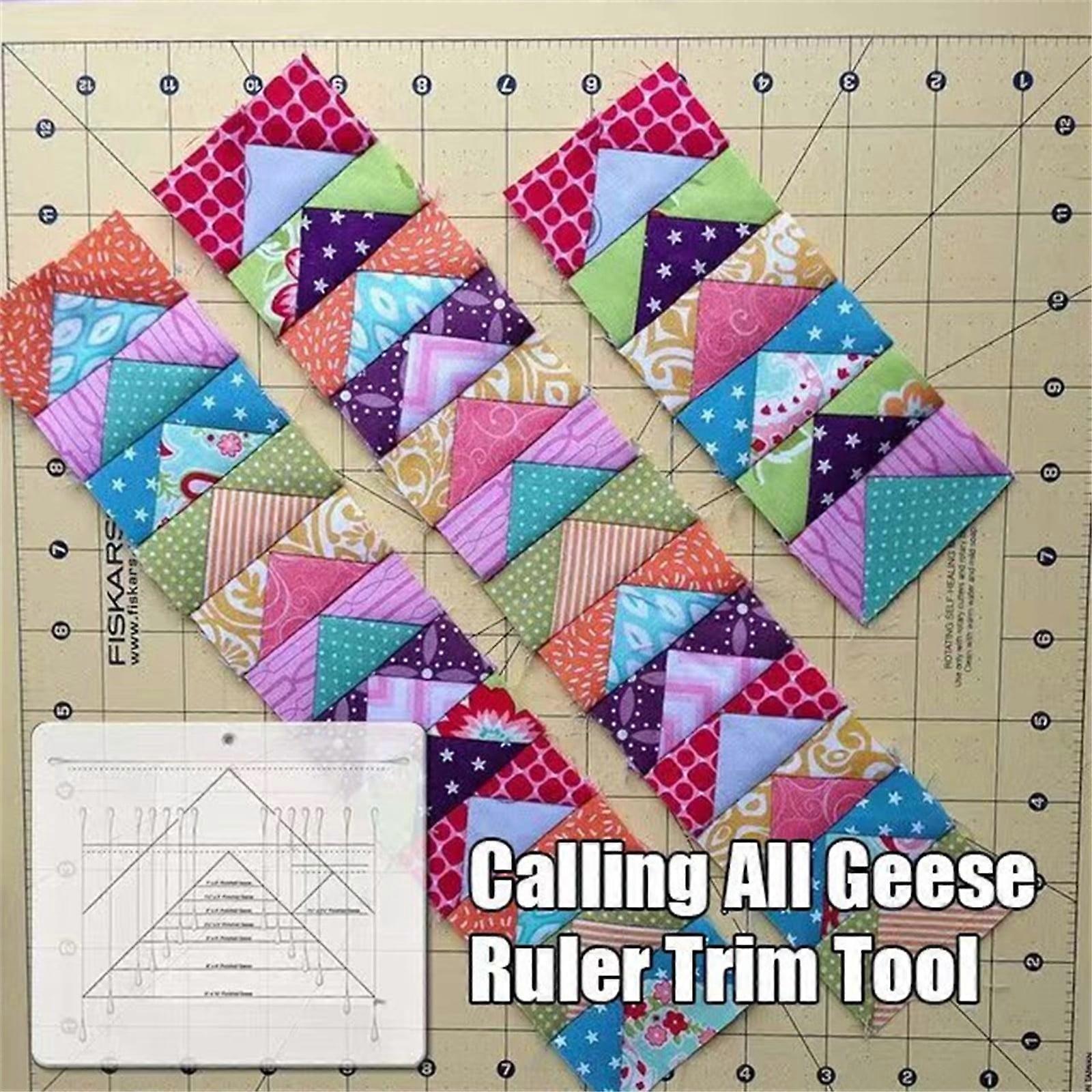 Flying Geese Trim Cutting Ruler Triangular Quilted Patchwork Ruler--1PC, Household Gadgets on Clearance