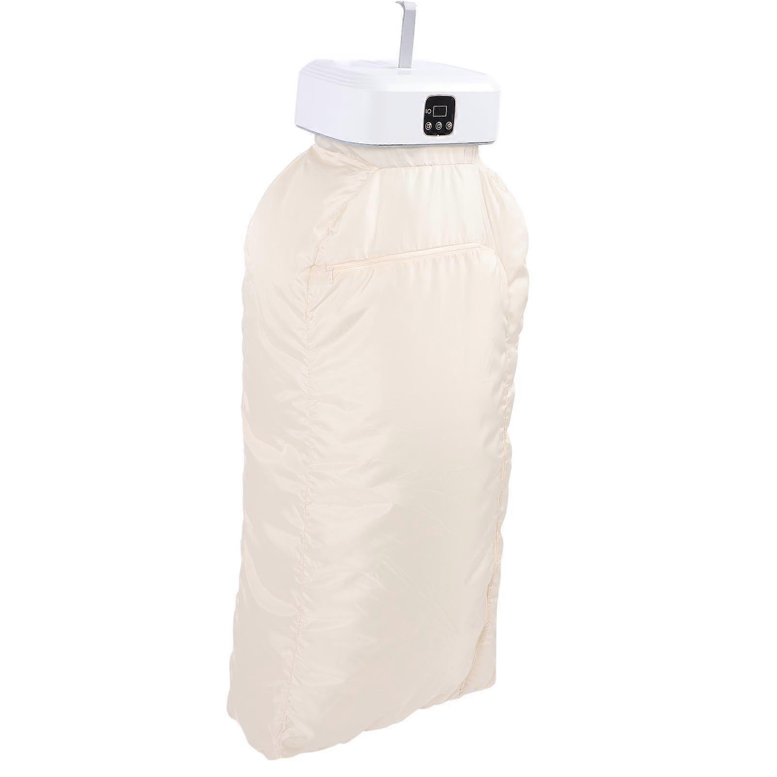 Portable Clothes Dryer Remote Control Foldable Electric Laundry Drying Machine with Bag for Apartment RV Travel EU Plug 