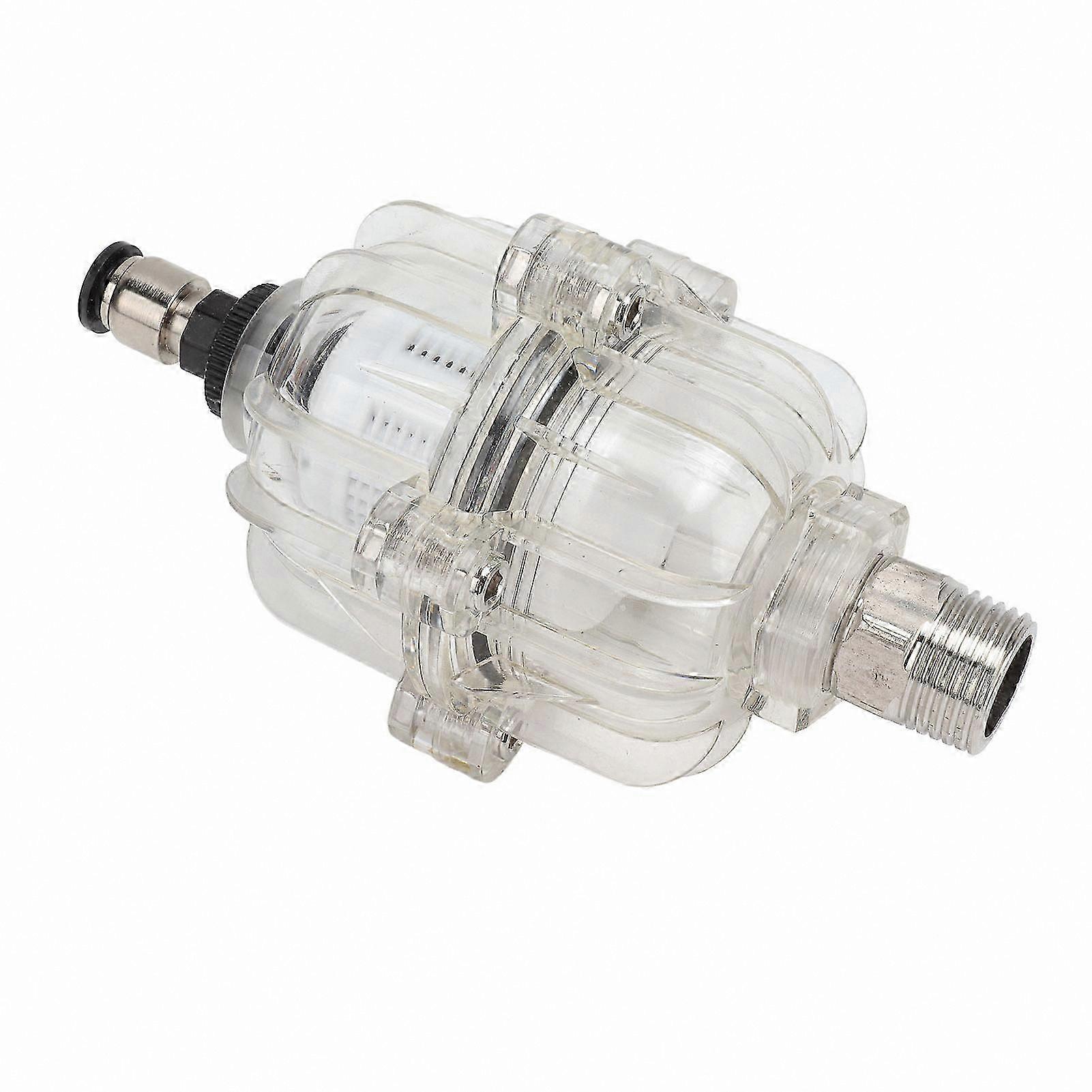 Transparent Air Compressor Filter with Oil Water Separator and Automatic Drain Valve, 1/2 Inch, 0.3-1.2MPa Pressure Range