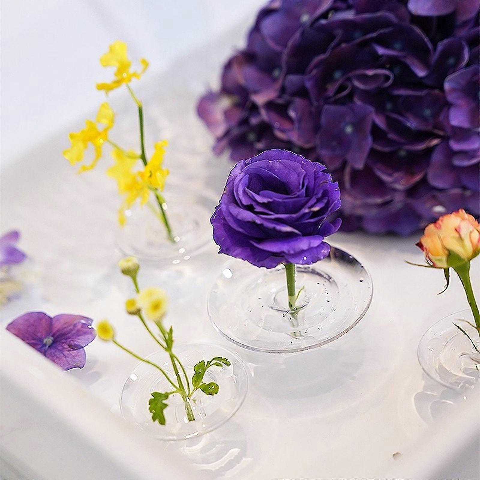 Floating Simple Flower Plug, Used for Bowls and Fish Tanks, Dynamic Rotating Floating Effect, Essential for Home Decoration.5pcs  M