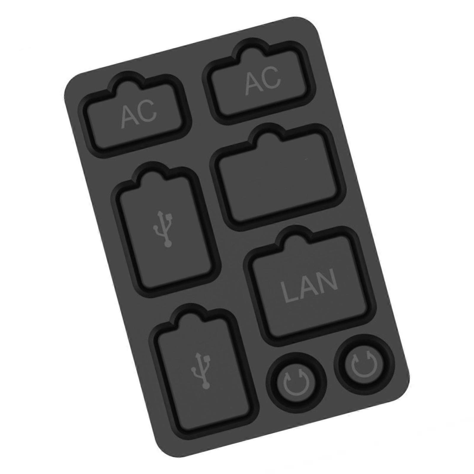 Gaming Accessories For NS 2 Dustproof Protector Game Console Silicone Dust Plugs Set Multicolor