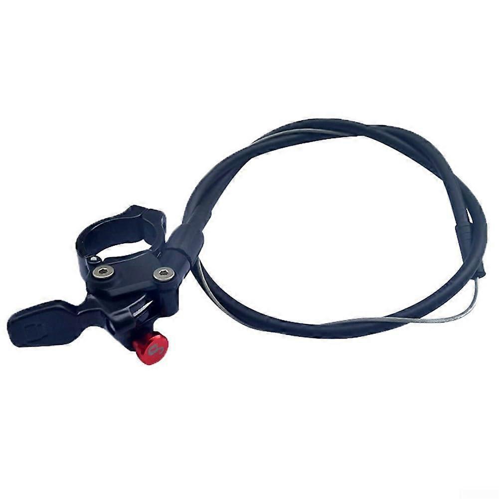 Aluminium Alloy Front Fork Remote Lockout Lever Mountain Bike, Compatible with 22.2mm Bar, 450mm Hose