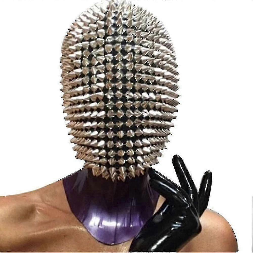 スタッズ付きスパイクフルフェイスジュエルフェイスカバーハロウィンコスプレ面白い