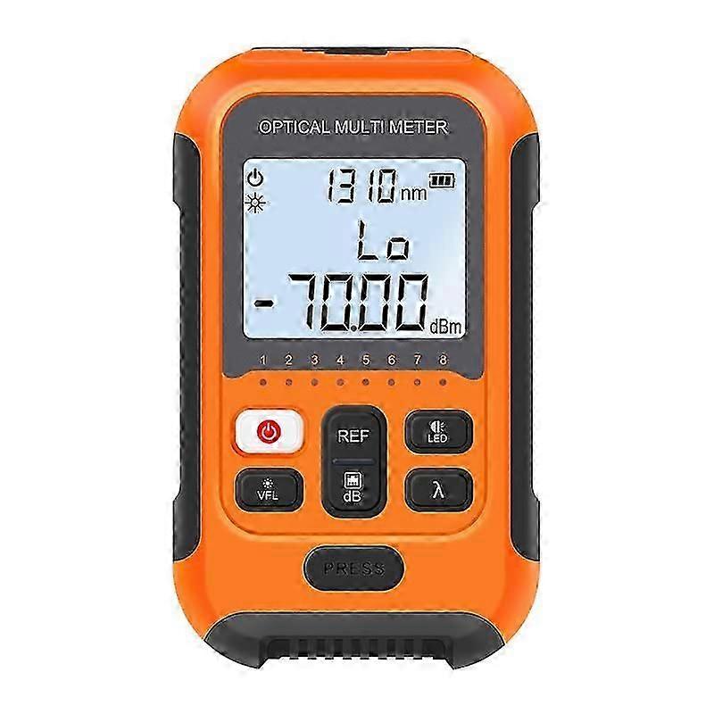 YEDEMC Fiber Optic Cable Tester Portable Optical Fiber Power Meter FC/SC/ST Universal Interface Fiber Tester Built-in 2Mw Visual Fault Locator